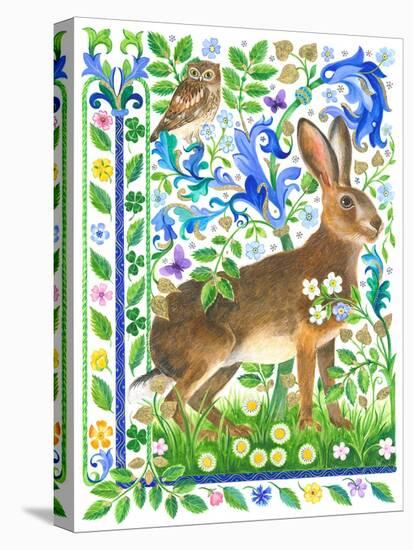 Magical Garden Hare-Isabelle Brent-Stretched Canvas