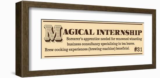 Magical Internship-null-Framed Art Print