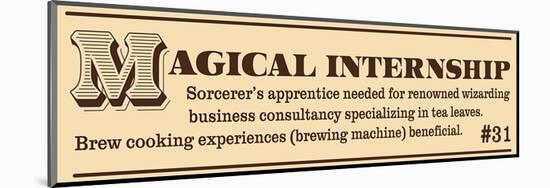 Magical Internship-null-Mounted Art Print