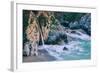 Magical McWay Waterfall and Beach Scene, Big Sur California Coast-Vincent James-Framed Photographic Print