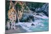 Magical McWay Waterfall and Beach Scene, Big Sur California Coast-Vincent James-Mounted Photographic Print