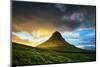 Magical Midnght Sun Light at Kirkjufell, Snæfellsnes Peninsula, Iceland-Vincent James-Mounted Photographic Print