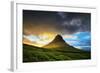 Magical Midnght Sun Light at Kirkjufell, Snæfellsnes Peninsula, Iceland-Vincent James-Framed Photographic Print