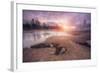 Magical Mud Pot Morning, Yellowstone Wyoming-Vincent James-Framed Photographic Print