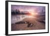 Magical Mud Pot Morning, Yellowstone Wyoming-Vincent James-Framed Photographic Print