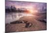 Magical Mud Pot Morning, Yellowstone Wyoming-Vincent James-Mounted Photographic Print