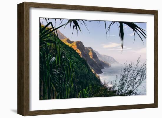 Magical Na Pali Coast, Kaui Hawaii Islands-Vincent James-Framed Photographic Print