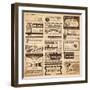 Magical Newspaper Page with Classifieds - Perfect for Halloween-shootandwin-Framed Art Print