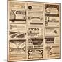 Magical Newspaper Page with Classifieds - Perfect for Halloween-shootandwin-Mounted Art Print