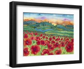 Magical Poppy Field-Carissa Luminess-Framed Giclee Print