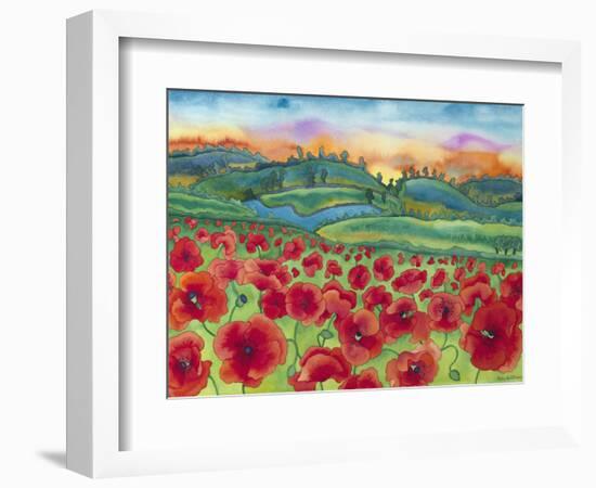 Magical Poppy Field-Carissa Luminess-Framed Giclee Print