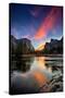 Magical Sunrise at Valley View, Yosemite National Park-Vincent James-Stretched Canvas