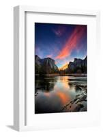 Magical Sunrise at Valley View, Yosemite National Park-Vincent James-Framed Photographic Print