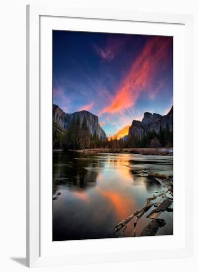Magical Sunrise at Valley View, Yosemite National Park-Vincent James-Framed Photographic Print