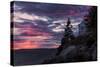 Magical Sunset at Bass Harbor Lighthouse, Maine-Vincent James-Stretched Canvas