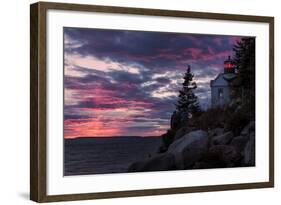 Magical Sunset at Bass Harbor Lighthouse, Maine-Vincent James-Framed Photographic Print