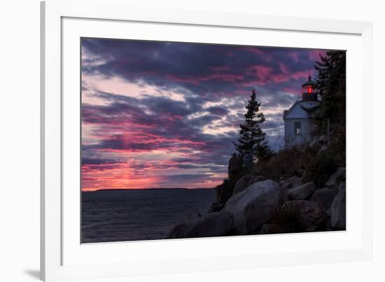 Magical Sunset at Bass Harbor Lighthouse, Maine-Vincent James-Framed Photographic Print