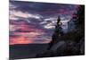 Magical Sunset at Bass Harbor Lighthouse, Maine-Vincent James-Mounted Photographic Print