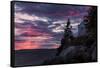 Magical Sunset at Bass Harbor Lighthouse, Maine-Vincent James-Framed Stretched Canvas