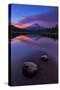 Magical Sunset at Trillium Lake, Mount Hood, Oregon, Pacific Northwest-Vincent James-Stretched Canvas