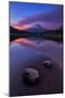 Magical Sunset at Trillium Lake, Mount Hood, Oregon, Pacific Northwest-Vincent James-Mounted Photographic Print