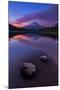 Magical Sunset at Trillium Lake, Mount Hood, Oregon, Pacific Northwest-Vincent James-Mounted Photographic Print