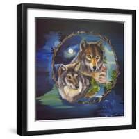 Magical Wolves-Sue Clyne-Framed Giclee Print