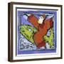 Magician on a Green Fish-Leslie Xuereb-Framed Giclee Print