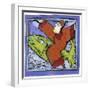 Magician on a Green Fish-Leslie Xuereb-Framed Giclee Print