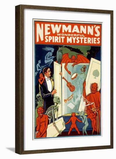 Magician Poster, c1911-null-Framed Giclee Print