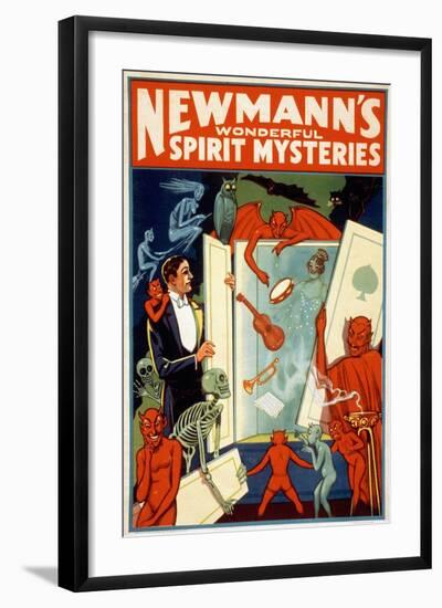 Magician Poster, c1911-null-Framed Giclee Print