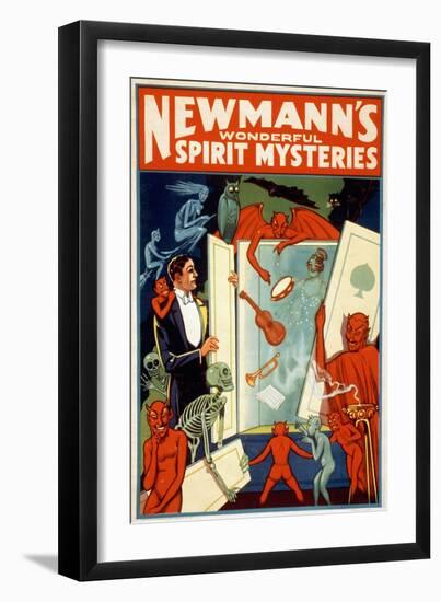 Magician Poster, c1911-null-Framed Giclee Print