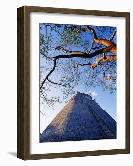 Magician's Pyramid, Uxmal, Yucatan State, Mexico-Paul Harris-Framed Photographic Print