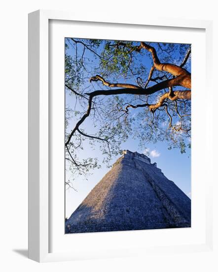 Magician's Pyramid, Uxmal, Yucatan State, Mexico-Paul Harris-Framed Photographic Print