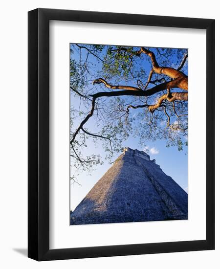 Magician's Pyramid, Uxmal, Yucatan State, Mexico-Paul Harris-Framed Premium Photographic Print