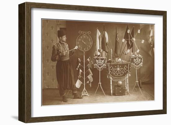 Magician with Props-null-Framed Art Print