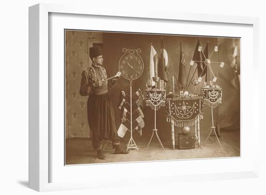 Magician with Props-null-Framed Art Print