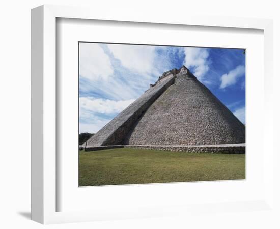 Magicians Pyramid at the Mayan Site of Uxmal, UNESCO World Heritage Site, Uxmal, Yucatan, Mexico-Robert Harding-Framed Photographic Print