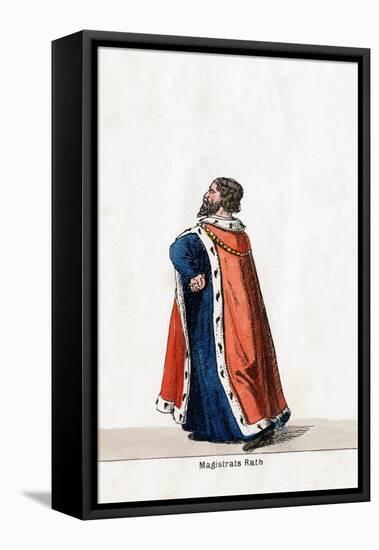 Magistrate, Costume Design for Shakespeare's Play, Henry VIII, 19th Century-null-Framed Stretched Canvas