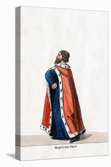 Magistrate, Costume Design for Shakespeare's Play, Henry VIII, 19th Century-null-Stretched Canvas