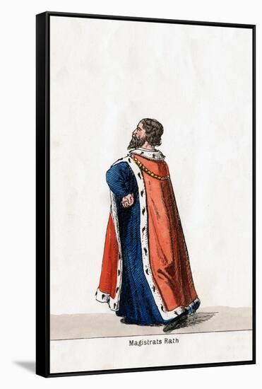 Magistrate, Costume Design for Shakespeare's Play, Henry VIII, 19th Century-null-Framed Stretched Canvas