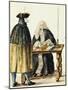 Magistrate Playing Cards with Masked Man, by Jan Grevenbroeck (1731-1807), Italy, 18th Century-null-Mounted Giclee Print