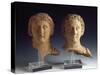 Magna Graecia : Female Bust and Male Bust-null-Stretched Canvas