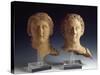 Magna Graecia : Female Bust and Male Bust-null-Stretched Canvas