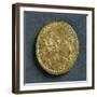 Magnentius Gold Medallion Depicting Emperor Receiving Homage from Republic Bowed before Him-null-Framed Giclee Print