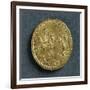 Magnentius Gold Medallion Depicting Emperor Receiving Homage from Republic Bowed before Him-null-Framed Giclee Print