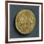 Magnentius Gold Medallion Depicting Emperor Receiving Homage from Republic Bowed before Him-null-Framed Giclee Print