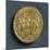 Magnentius Gold Medallion Depicting Emperor Receiving Homage from Republic Bowed before Him-null-Mounted Giclee Print