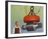 Magnet that lifts 46 tons, 1938-Unknown-Framed Giclee Print