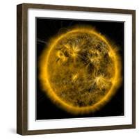 Magnetic Field Lines on the Sun-Stocktrek Images-Framed Photographic Print